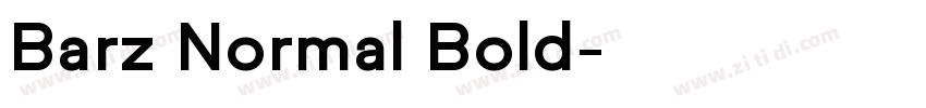 Barz Normal Bold字体转换